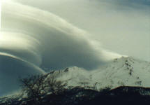 Lenticular Clouds over mt shasta,ca